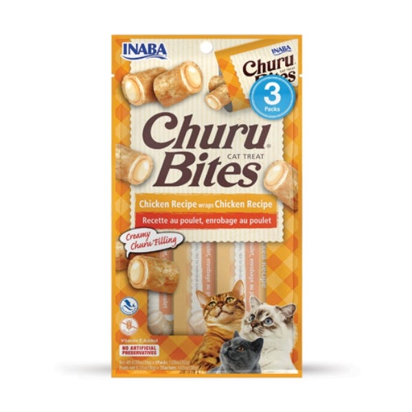 Inaba Churu Bites Cat Treats - Chicken Recipe - Maokids Pet