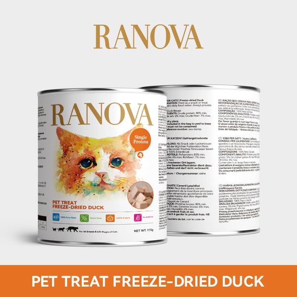 Ranova Freeze Dried Duck For Dog & Cat- 115g - Maokids Pet