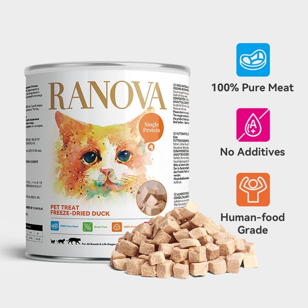 Ranova Freeze Dried Duck For Dog & Cat- 115g - Maokids Pet
