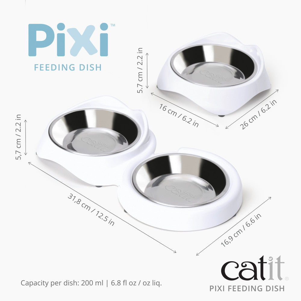 Catit PIXI Feeding Dish - 2 Size - Maokids Pet