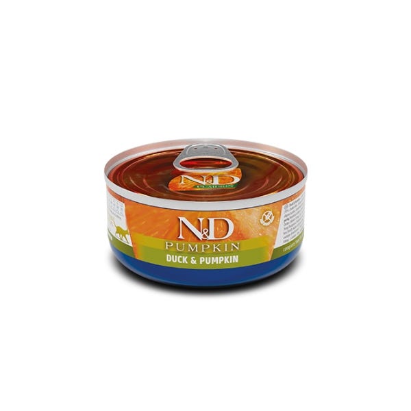 Farmina N&D Pumpkin Adult Feline Wet Food - Duck & Pumpkin 2.8oz - Maokids Pet