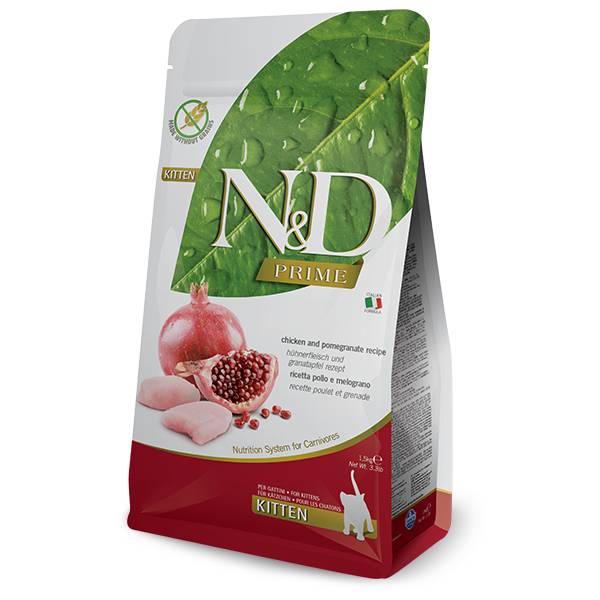 Farmina N&D Prime Kitten Cat Food - Chicken and Pomegranate - Maokids Pet
