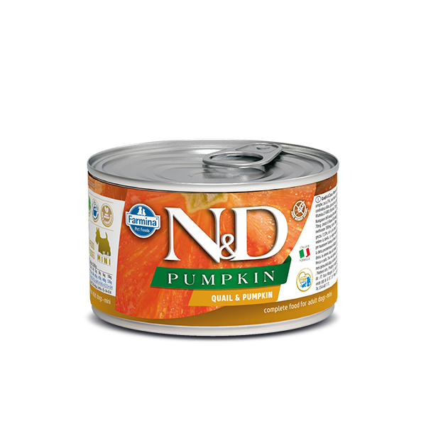 Farmina N&D Pumpkin Adult Wet Food for Dogs - Quail & Pumpkin 4.9oz - Maokids Pet