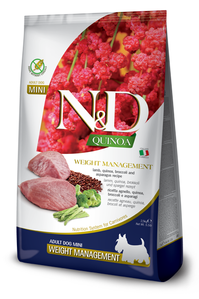 Farmina N&D Quinoa Functional Mini Breed Dog Food - Weight Management Lamb - Maokids Pet