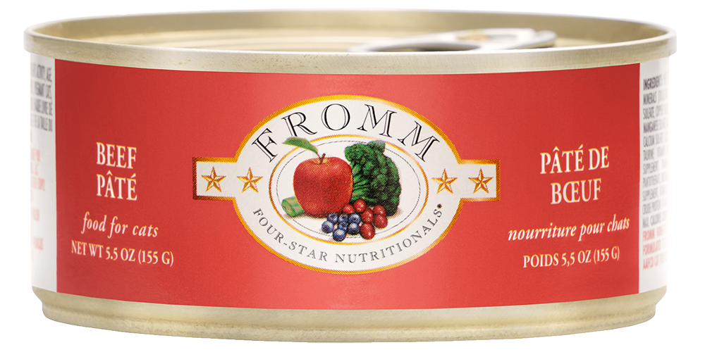 Fromm Four Star Wet Cat Food - Beef Pate 5.5oz - Maokids Pet