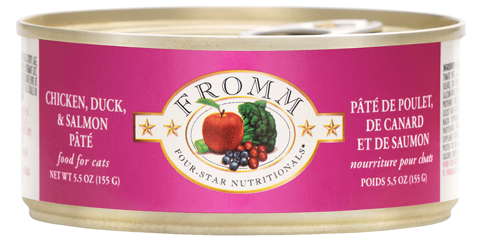 Fromm Four Star Wet Cat Food - Chicken, Duck & Salmon 5.5oz - Maokids Pet