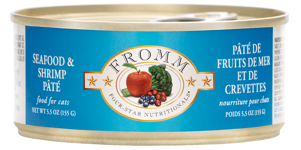 Fromm Four Star Wet Cat Food - Seafood & Shrimp Pate 5.5oz - Maokids Pet