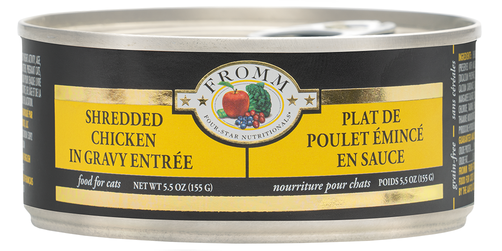Fromm Shredded Wet Cat Food - Chicken In Gravy Entree 5.5oz - Maokids Pet