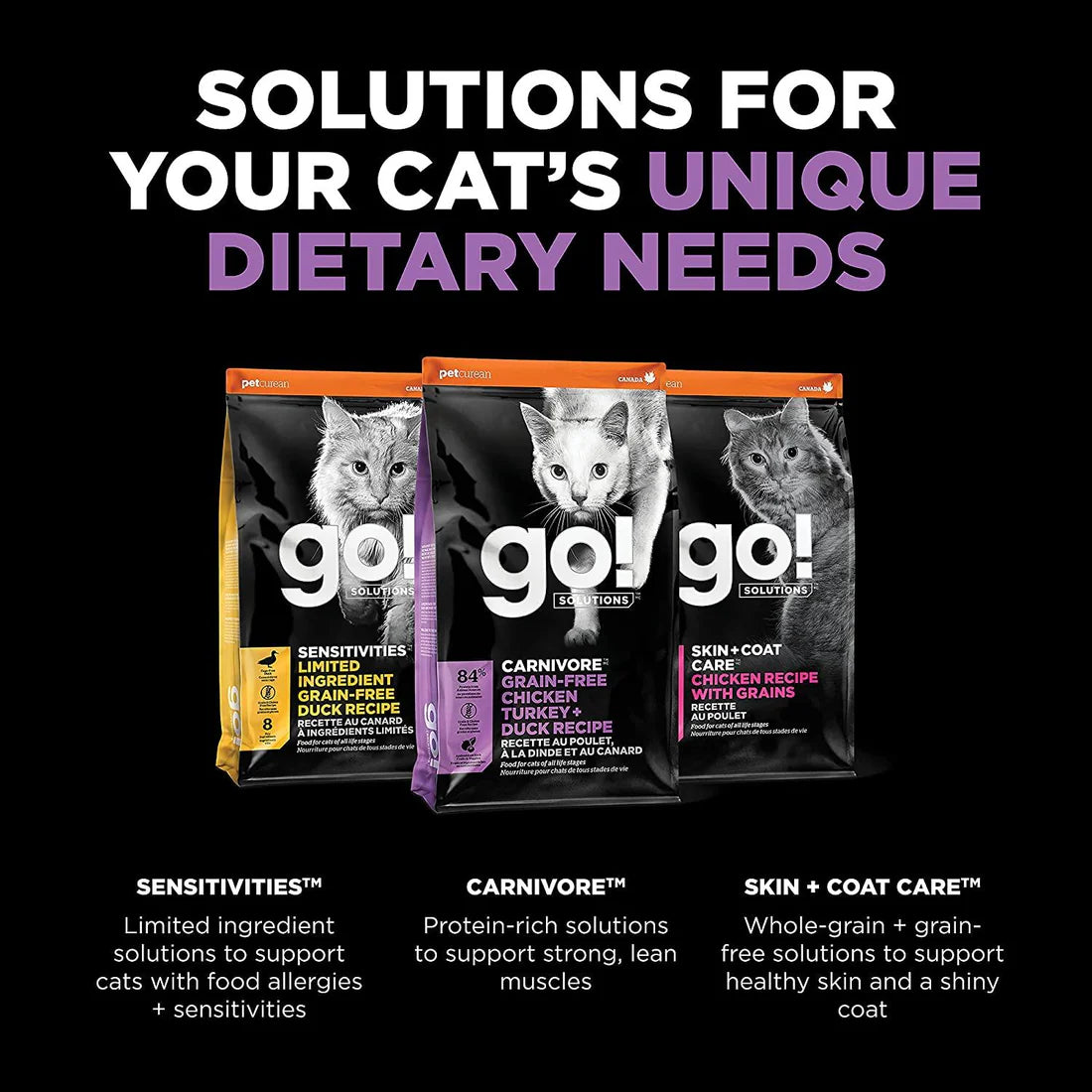 Go! Carnivore Grain Free Chicken, Turkey + Duck Recipe for cats - Maokids Pet