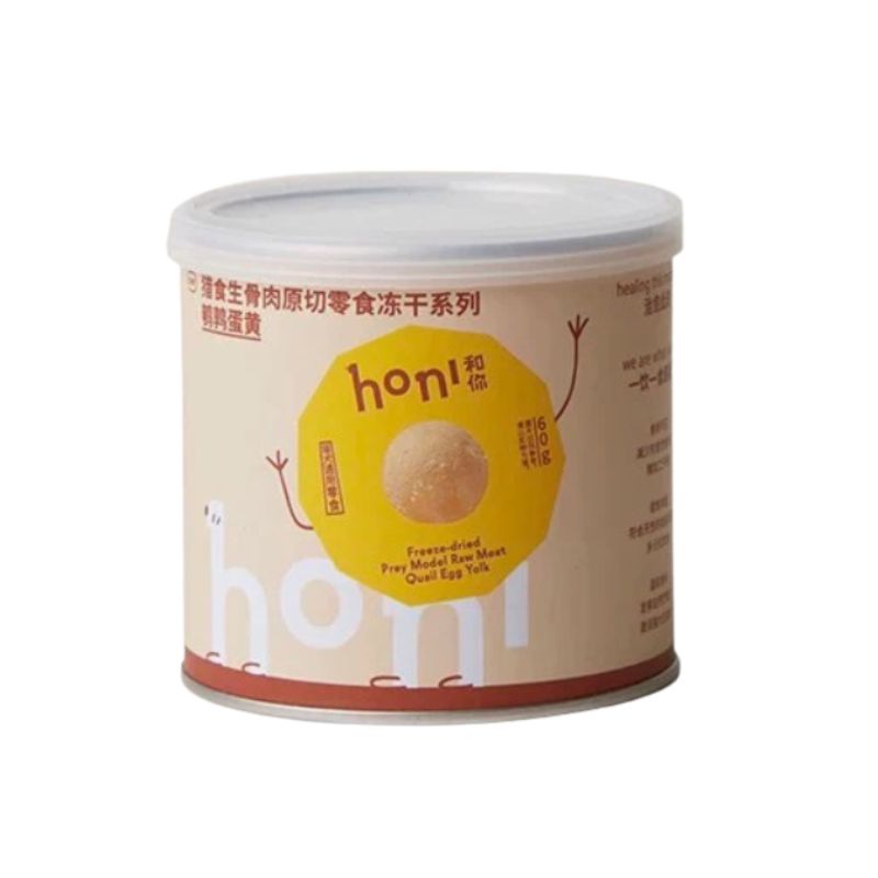 honi和你® 犬猫通用 猎食整颗鹌鹑蛋黄冻干 美毛营养