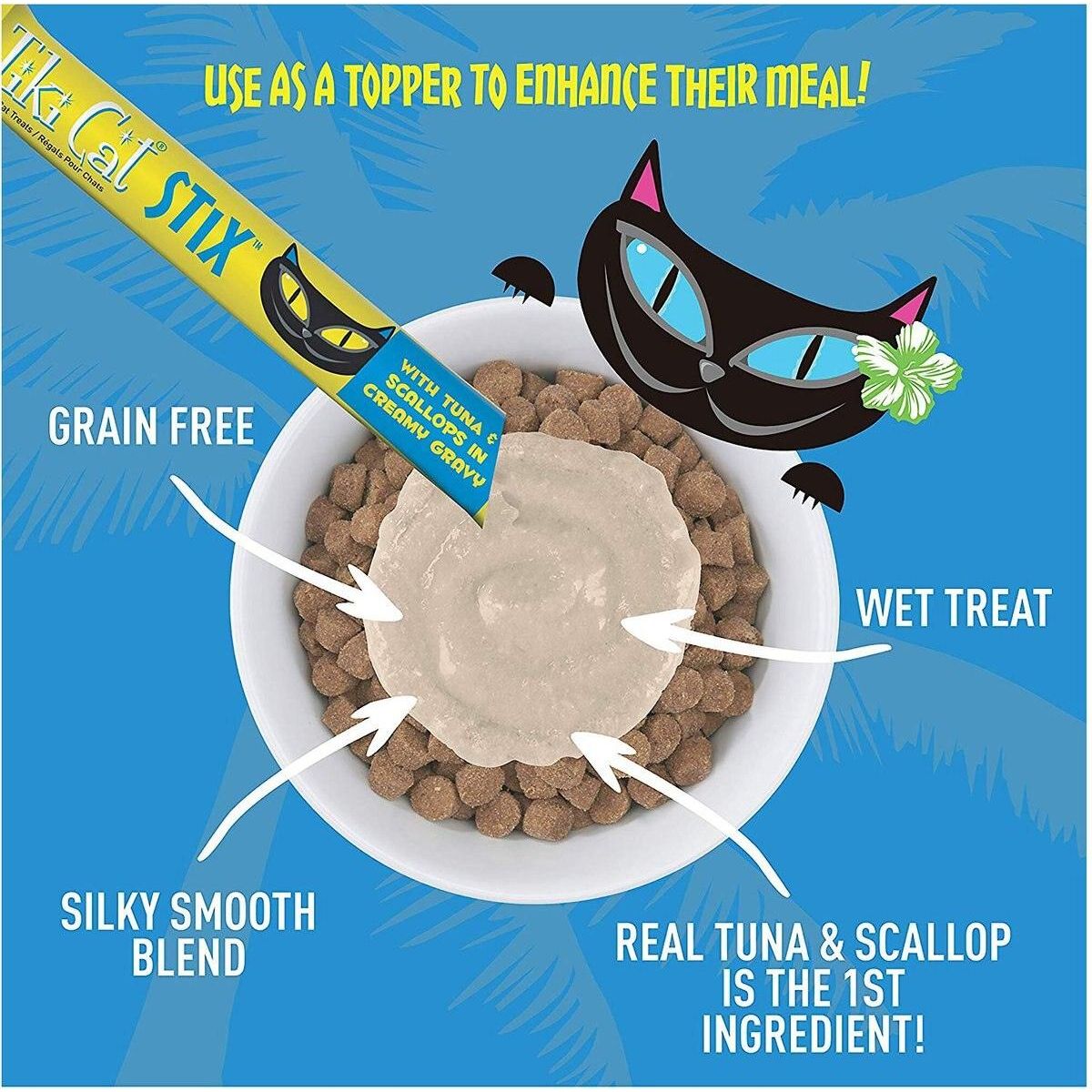 Tiki Cat Stix Cat Wet Treats - Tuna & Scallops - Maokids Pet