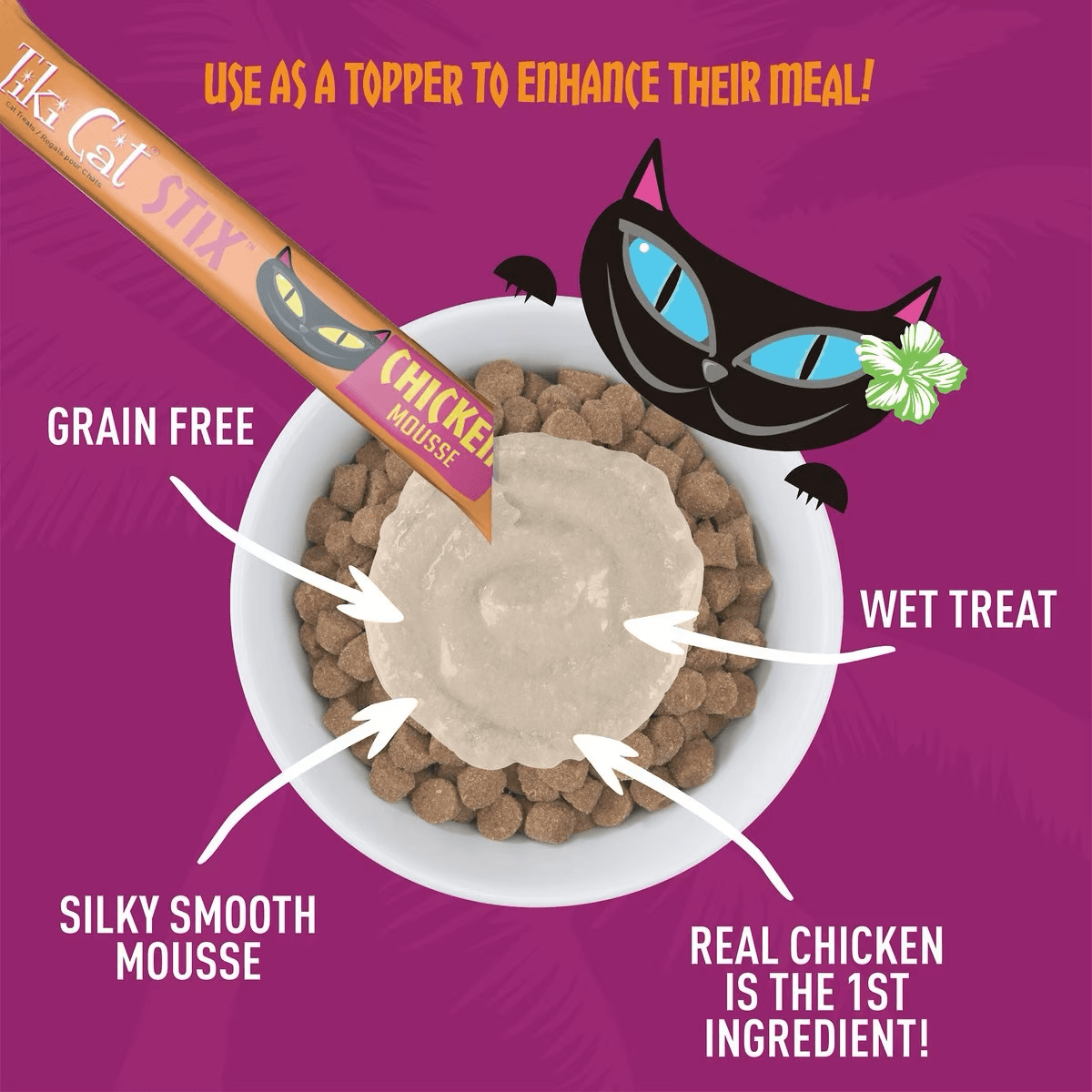 Tiki Cat Stix Cat Wet Treats - Chicken Mousse - Maokids Pet