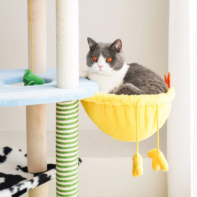 zeze 农场猫爬架猫窝猫树一体大型猫架不占地四季通用猫咪玩具用品 农场房子爬架