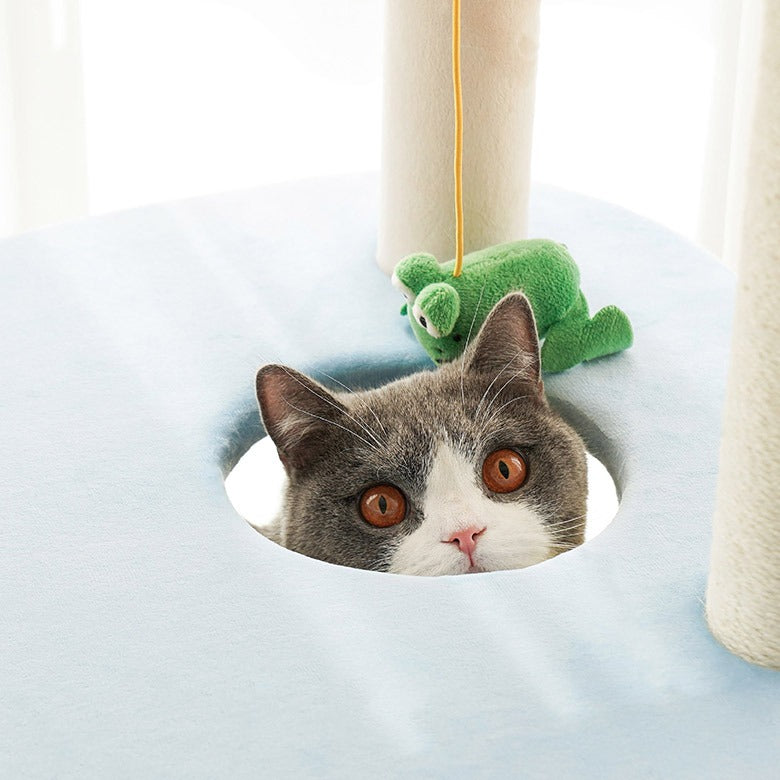 zeze 农场猫爬架猫窝猫树一体大型猫架不占地四季通用猫咪玩具用品 农场房子爬架