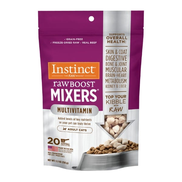 Instinct Raw Boost Mixers Grain Free Multivitamin Topper Cat 5.5oz - Maokids Pet
