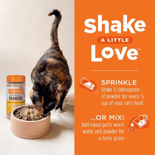 Instinct Raw Boost Shakers Cage-Free Chicken Recipe for Cats - 5.5oz - Maokids Pet