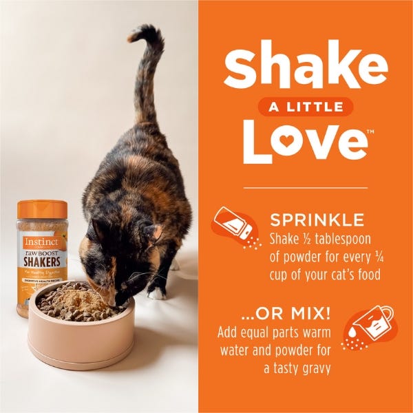 Instinct Raw Boost Shakers Digestive Health Recipe for Cats - 5.5oz - Maokids Pet