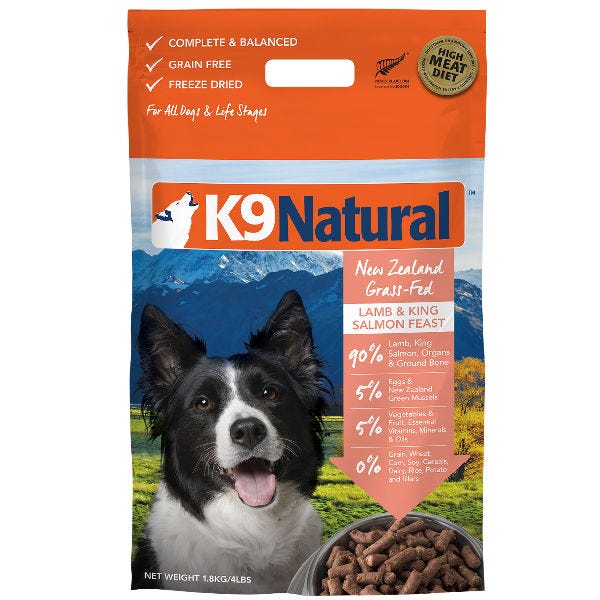 K9 Natural Raw Freeze Dried Lamb & Salmon Feast - Maokids Pet