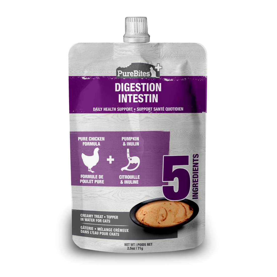 Purebites Digestion Squeezable Cat Treat - 71g - Maokids Pet