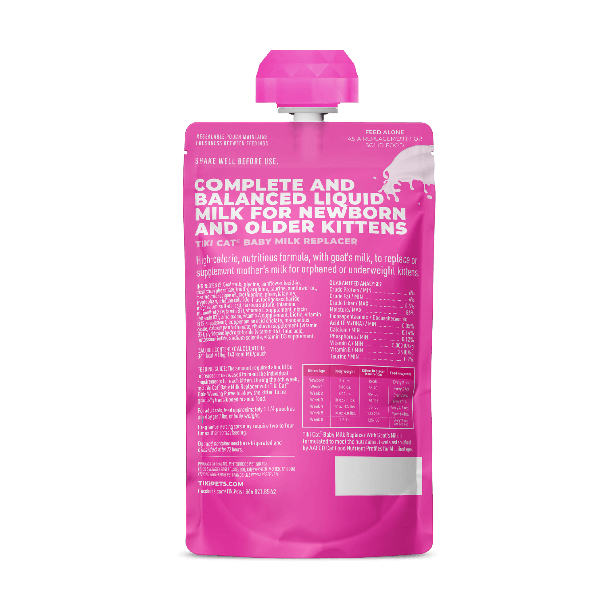 Tiki Cat Baby Milk Replacer With Goat’s Milk
