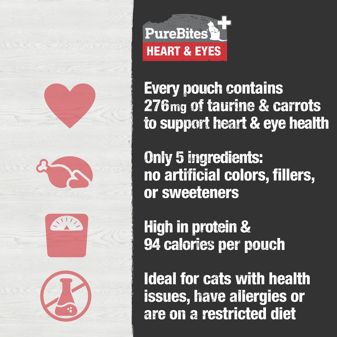 Purebites Heart & Eyes Squeezable Cat Treat - 71g - Maokids Pet