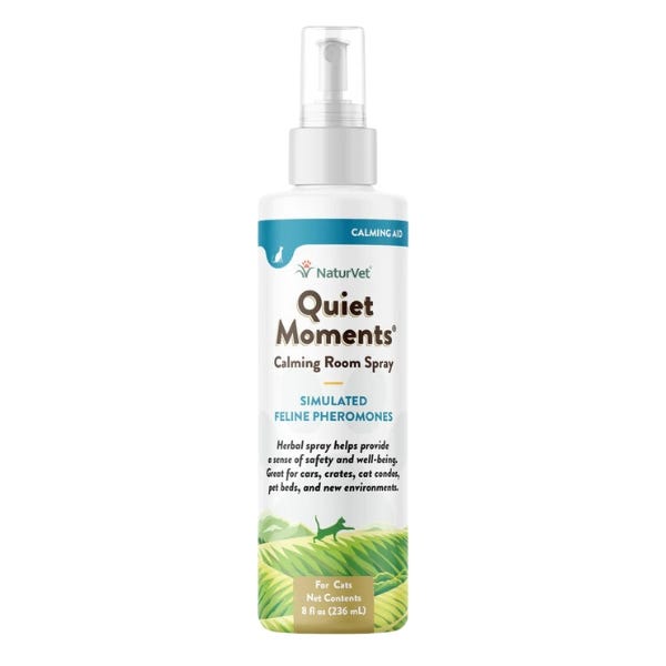 NaturVet Quiet Moments Cat Calming Room Spray - 8oz - Maokids Pet
