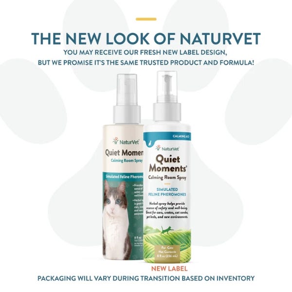 NaturVet Quiet Moments Cat Calming Room Spray - 8oz - Maokids Pet
