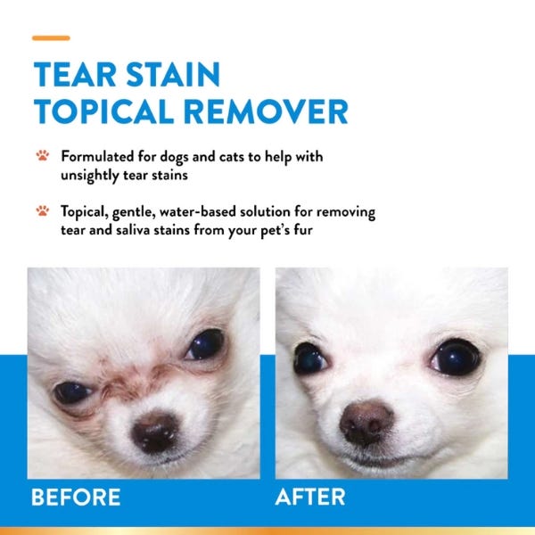NaturVet Tear Stain Topical Remover For Dog & Cat - 4oz - Maokids Pet