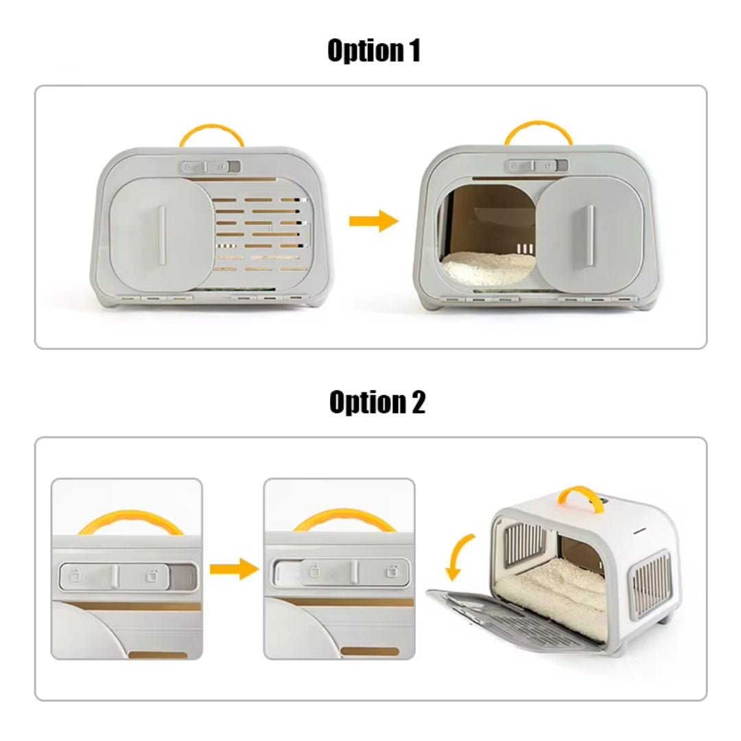 Leiboo Dual-Door Space Capsule Pet Carrier