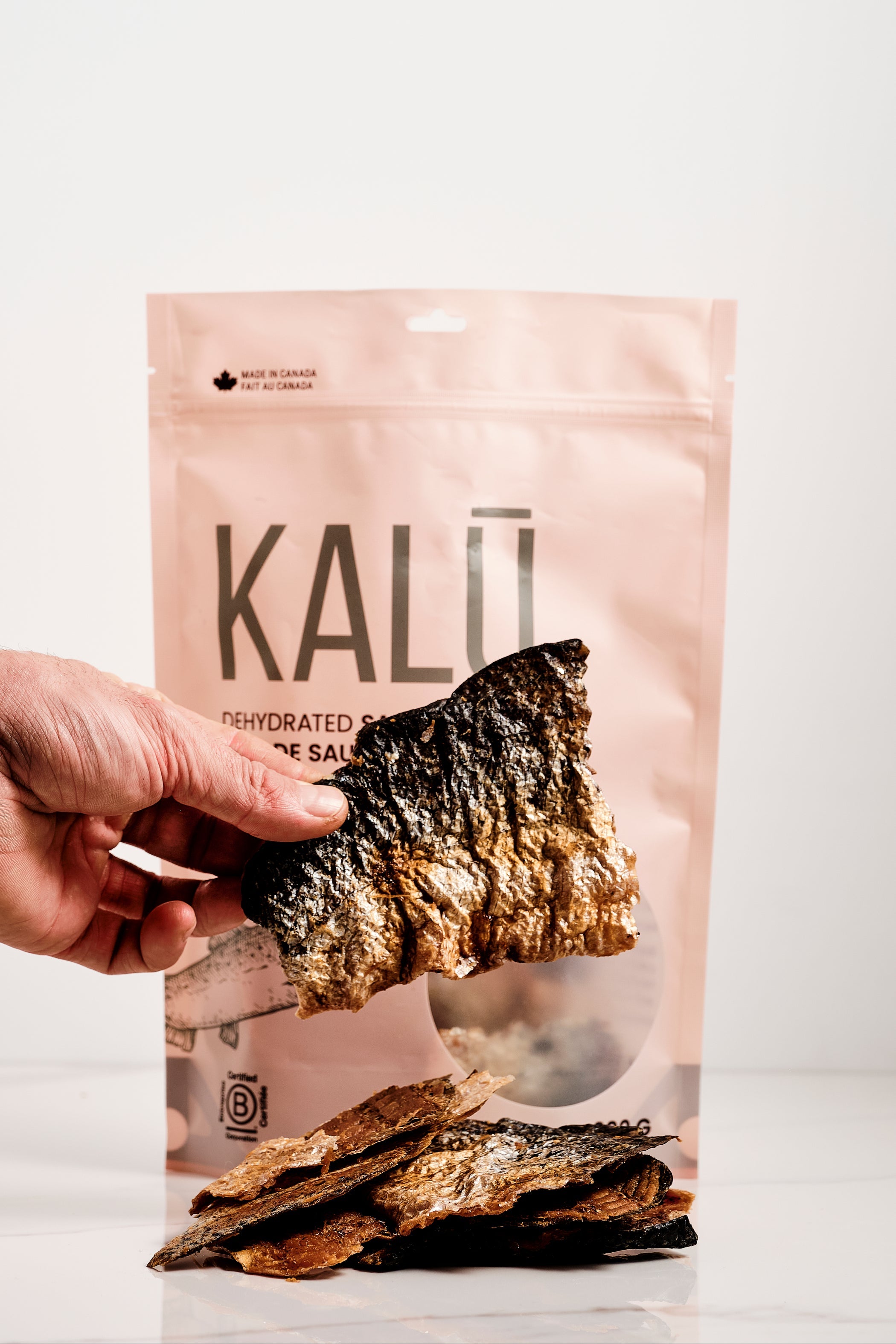 KALU Dehydrated Salmon Skins For Dog & Cat