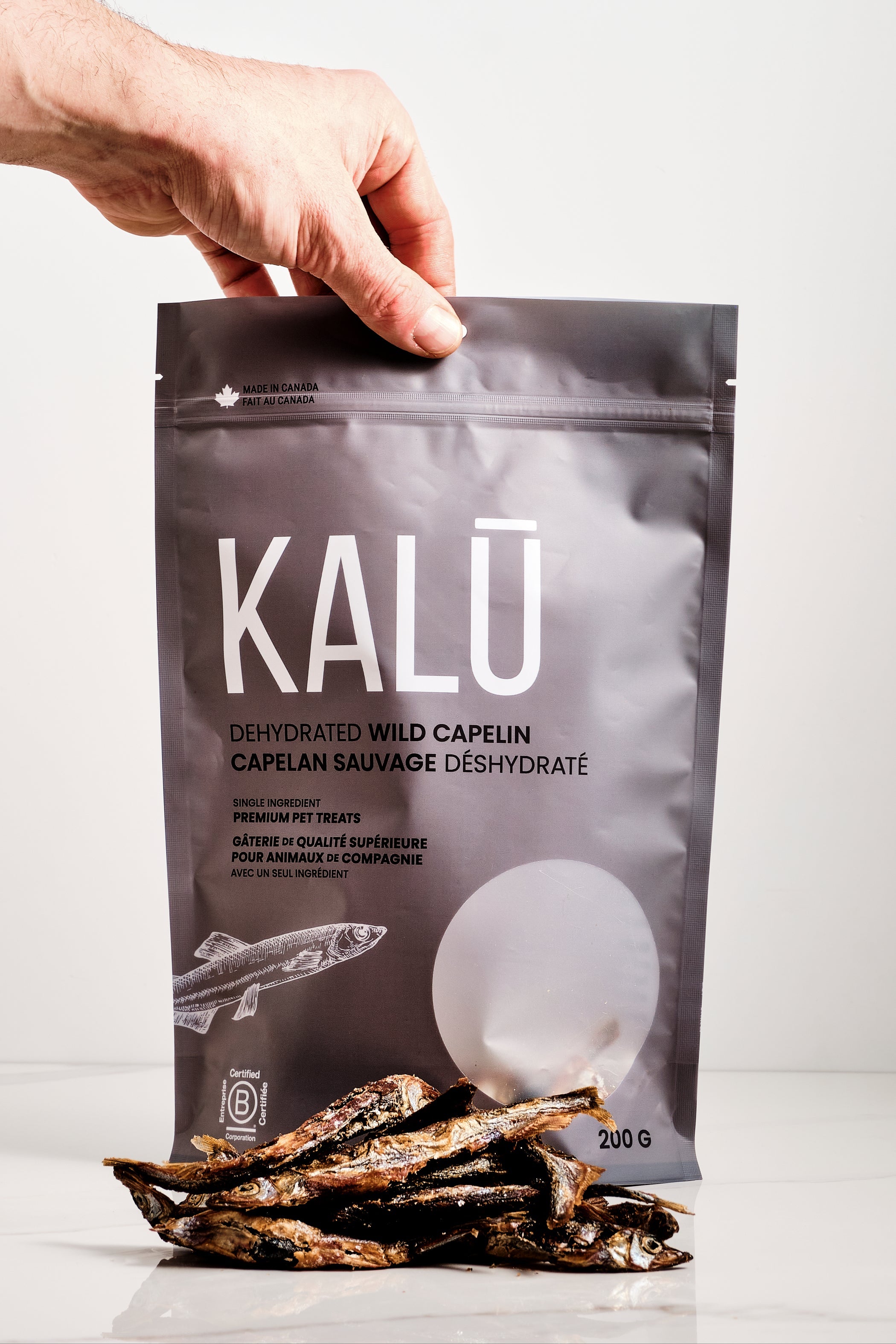 KALU Dehydrated Wild Capelin For Dog & Cat