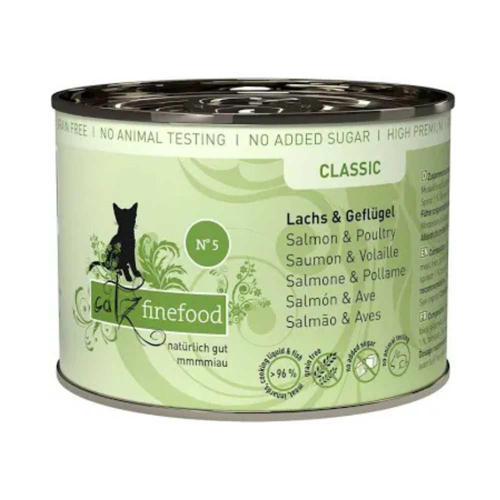Catz Finefood Classic N °05 Salmon & Poultry Cat Wet Food - Maokids Pet