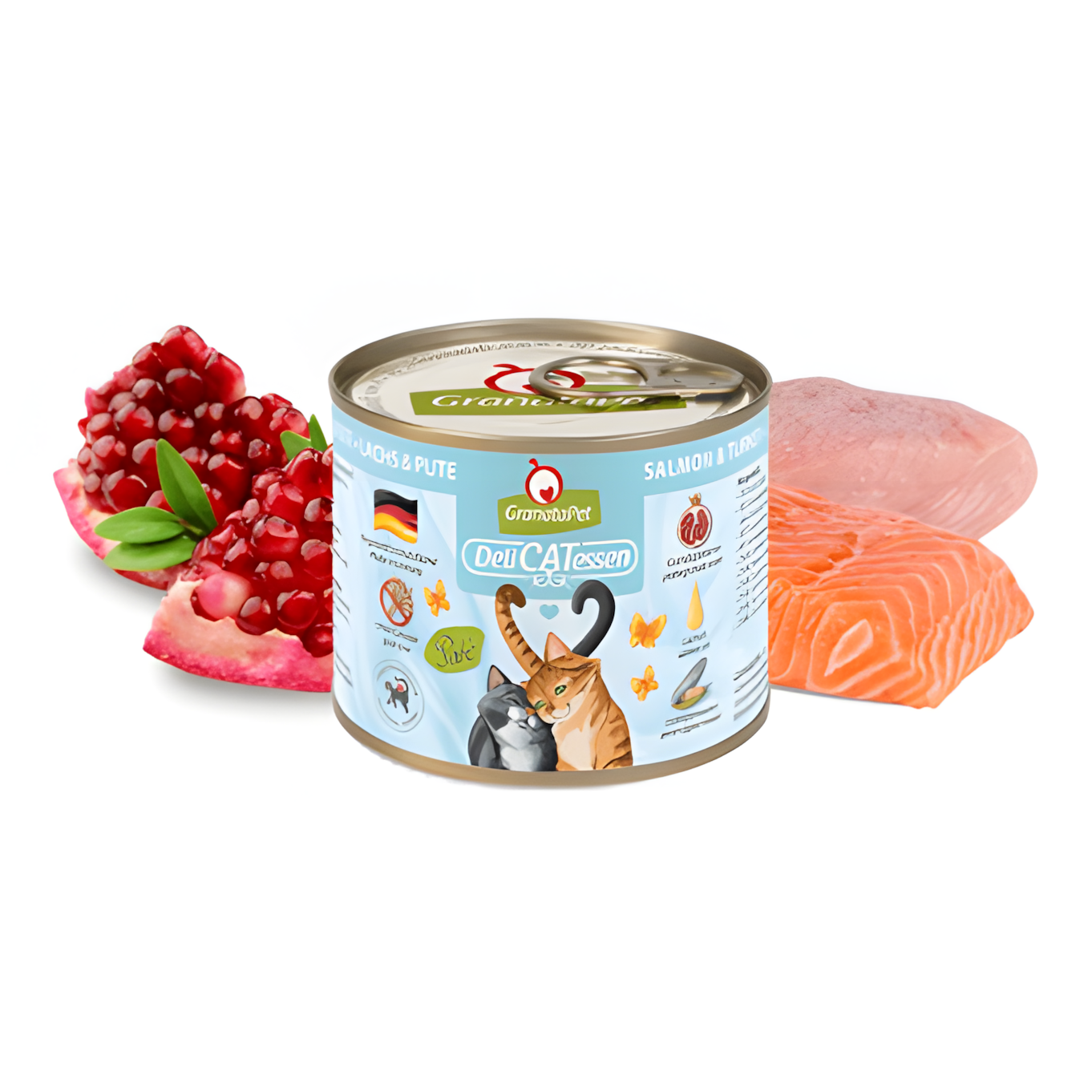 Granatapet DeliCATessen Cat Wet Food - Salmon & Turkey 200g - Maokids Pet
