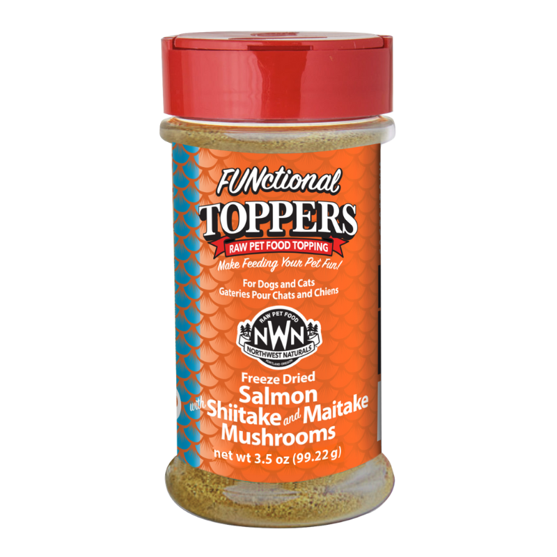 Northwest Naturals Salmon with Shitake & Maitake Mushrooms Functional Topper For Dog & Cat - 3.5oz - Maokids Pet
