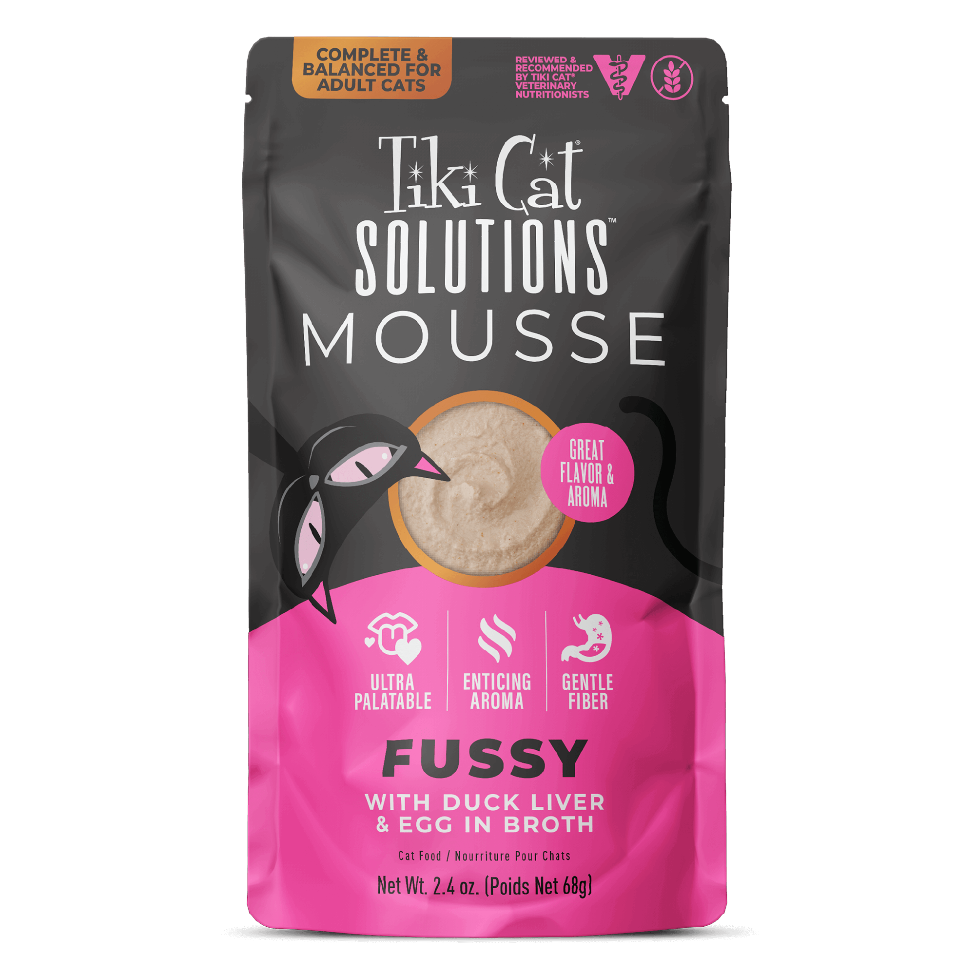 Tiki Cat Solution™ Fussy Duck Liver & Egg Cat Wet Food - 2.4oz