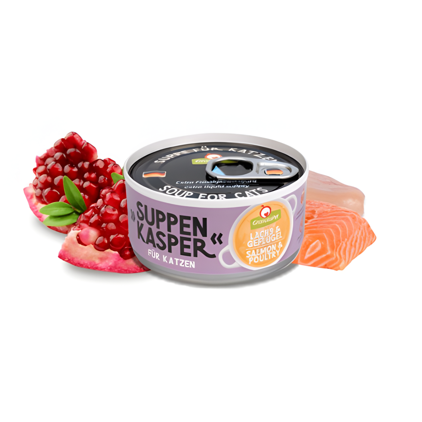 Granatapet Suppen Kasper Cat Wet Food - Salmon & Poultry 70g - Maokids Pet