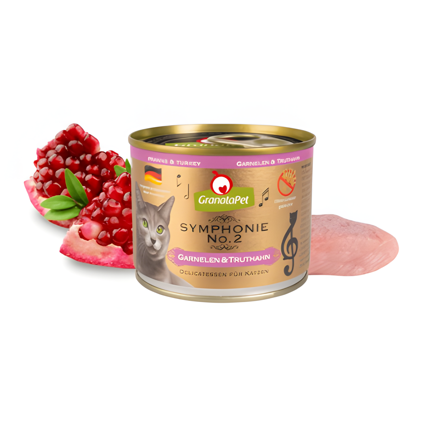 Granatapet Symphonie Cat Wet Food No.2 - Turkey & Prawns 200g - Maokids Pet