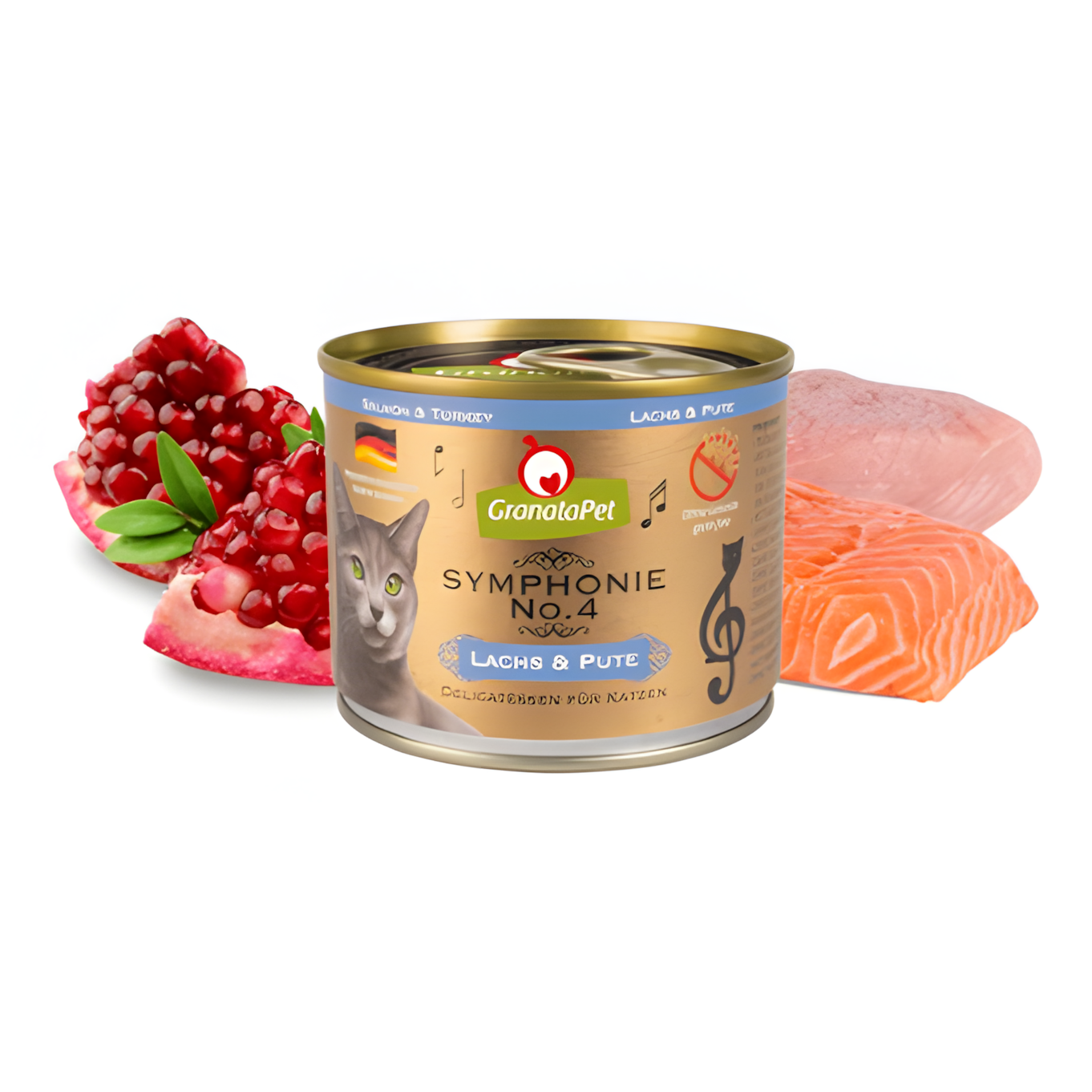 Granatapet Symphonie Cat Wet Food No.4 - Salmon & Turkey 200g - Maokids Pet
