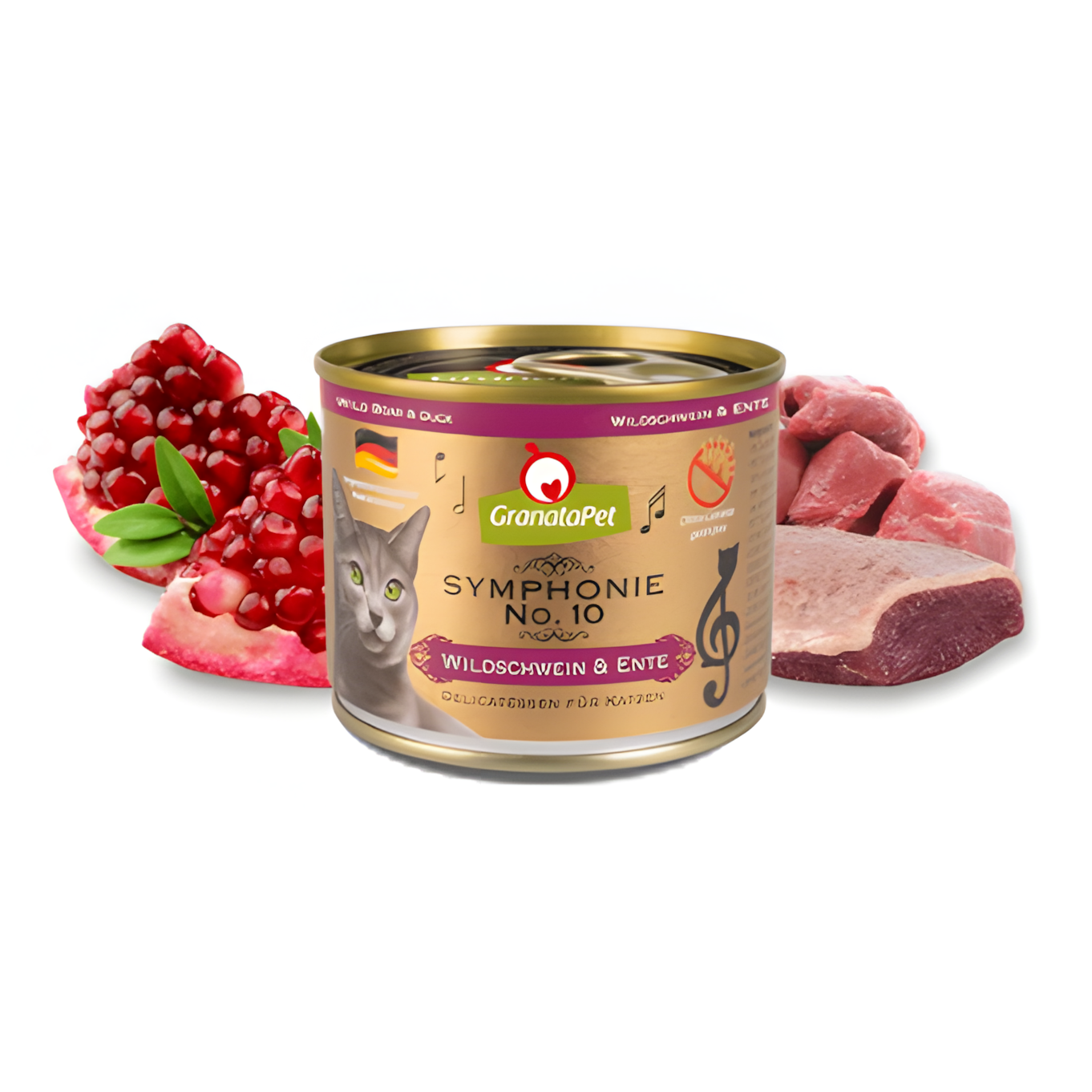 Granatapet Symphonie Cat Wet Food No.10 - Wild Boar & Duck 200g - Maokids Pet