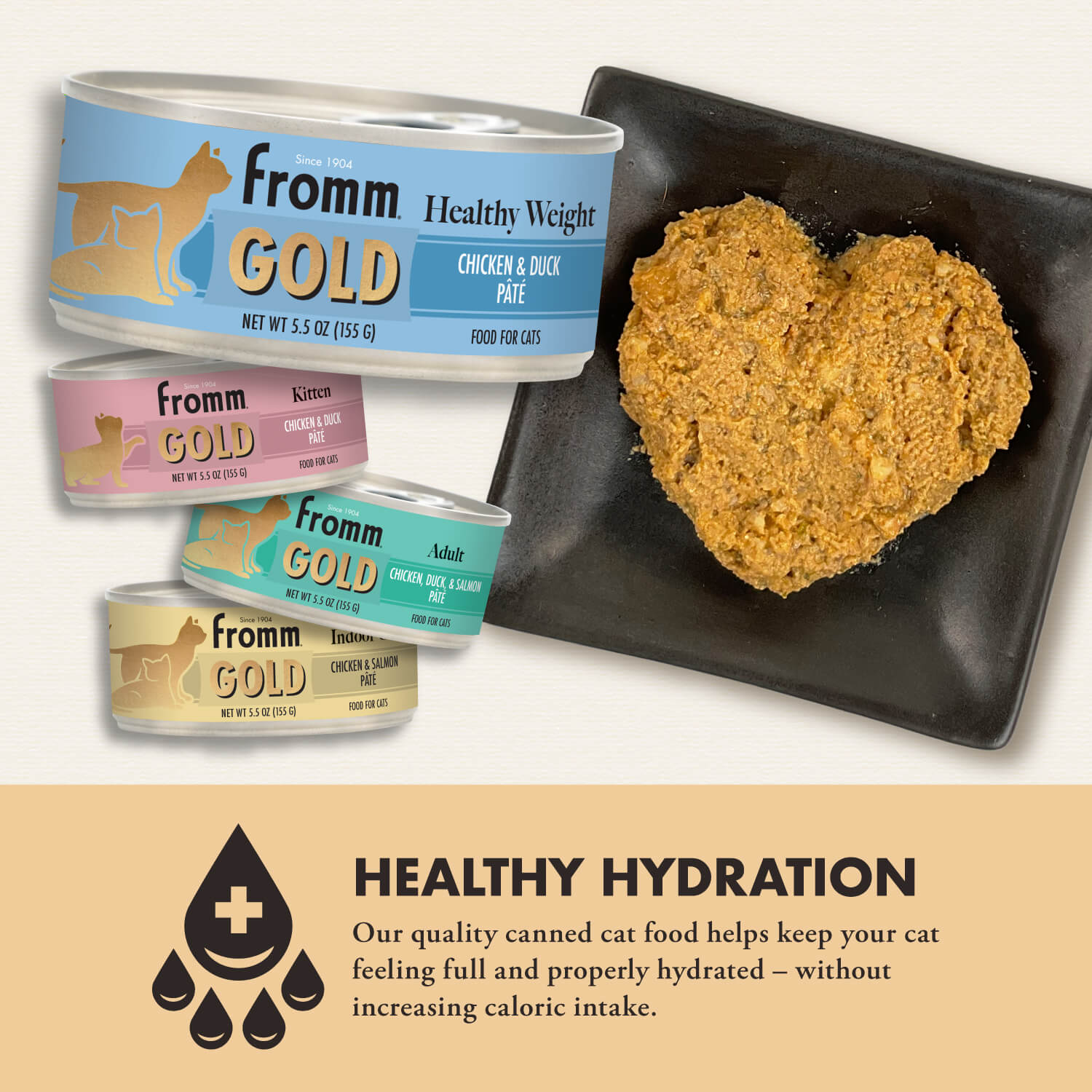 Fromm Gold Wet Cat Food - Healthy Weight Chicken & Duck Pate 5.5oz - Maokids Pet
