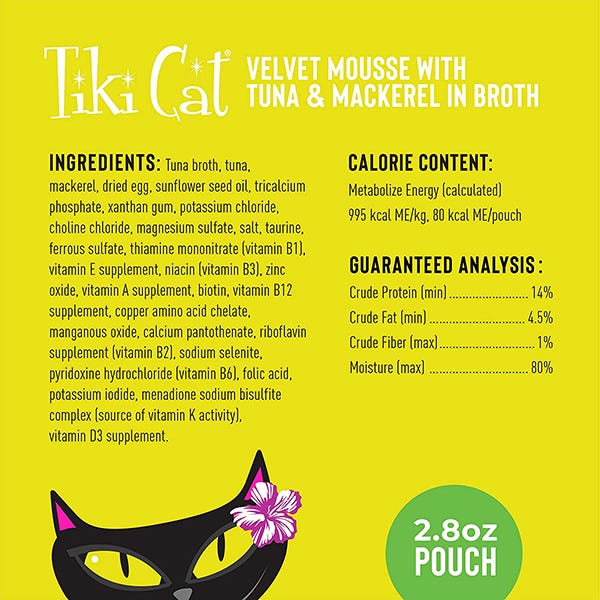 Tiki Cat Velvet Mousse - Tuna & Mackerel