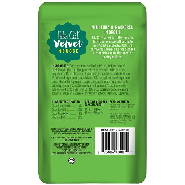 Tiki Cat Velvet Mousse - Tuna & Mackerel