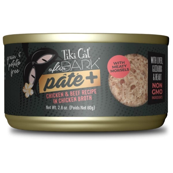 Tiki Cat After Dark Pate+ Wet Cat Food - Chicken & Beef