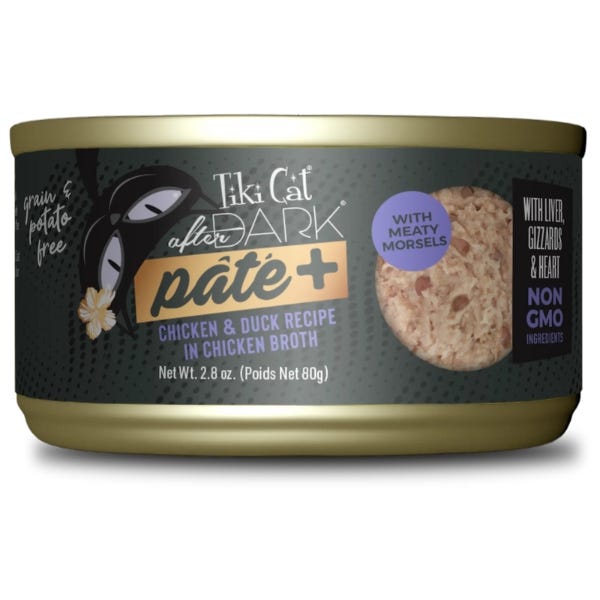 Tiki Cat After Dark Pate+ Wet Cat Food - Chicken & Duck