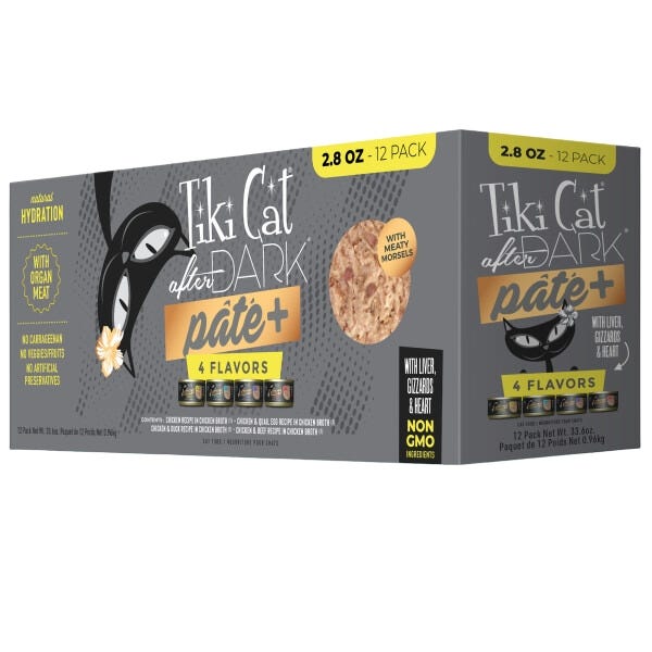 Tiki Cat After Dark Pate+ Wet Cat Food - Variety Pack