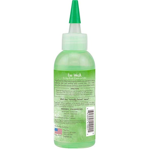 Tropiclean Alcohol-Free Ear Wash - 4oz - Maokids Pet