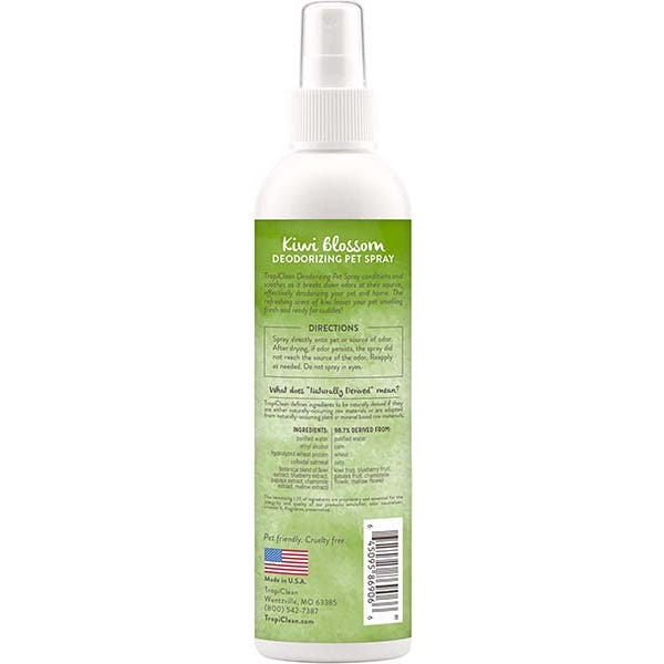 TropiClean Kiwi Blossom Deodorizing Spray for Dog & Cat - 8oz - Maokids Pet