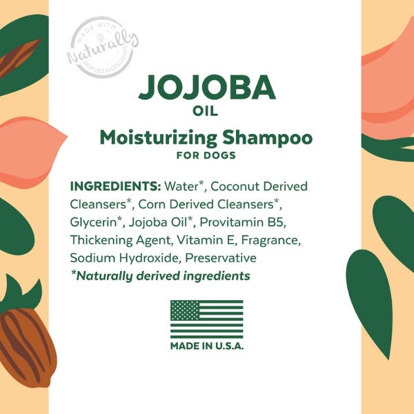 TropiClean Essentials Jojoba Oil Control Shampoo For Dog - 16oz - Maokids Pet