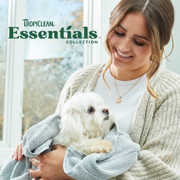 TropiClean Essentials Goat's Milk Hypoallergenic Shampoo For Dog & Cat - 16oz - Maokids Pet