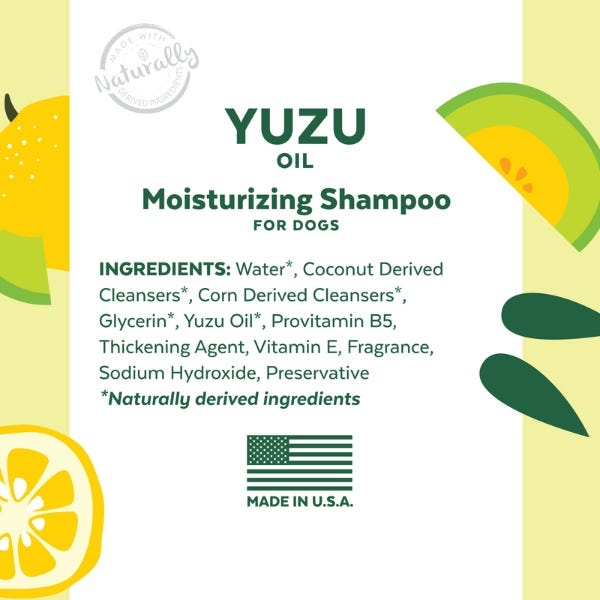 TropiClean Essentials Yuzu Oil Moisturizing Shampoo For Dog - 16oz - Maokids Pet